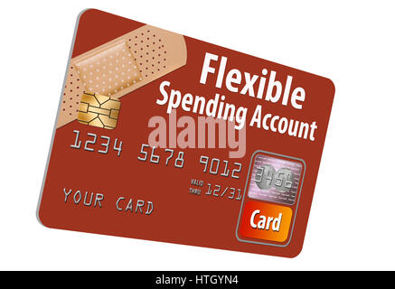 FSA-EC-Karte Flexible Spending Account Stockfoto