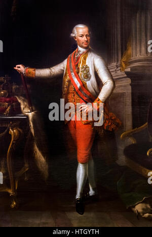 Leopold II. (1747-1792), Heiliger römischer Kaiser, König von Ungarn und Böhmen, Erzherzog von Österreich und Großherzog der Toskana. Porträt von unbekannten Künstler, Oill auf Leinwand, c.1790. Stockfoto