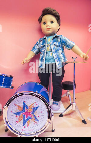 Inneneinrichtung des American Girl Place Store, Rockefeller Center, NYC Stockfoto