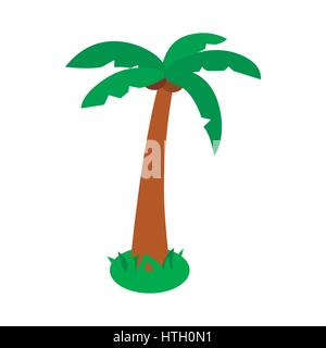Palm-tropischer Baum-Symbol, isometrischen 3d Stil Stock Vektor