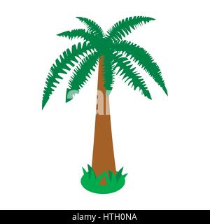 Palm-tropischer Baum-Symbol, isometrischen 3d Stil Stock Vektor