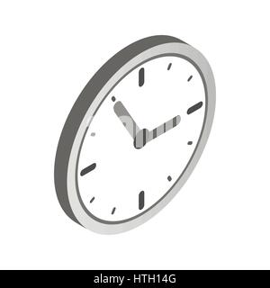 Wand-Uhr-Symbol, isometrischen 3d Stil Stock Vektor