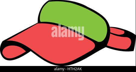 Rote Visier-Symbol, Symbol-cartoon Stock Vektor