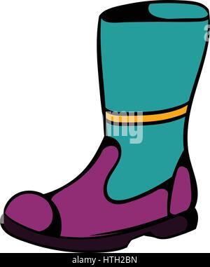 Feuerwehrmann-Stiefel-Symbol, Symbol-cartoon Stock Vektor