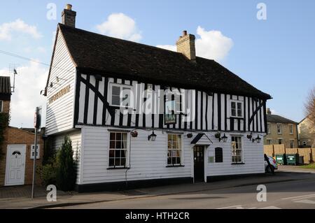 Der Greyhound, Sawston, Cambridgeshire, datiert bis ins späte 15. oder Anfang des 16. Jahrhunderts Stockfoto