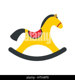 Kinder Schaukelpferd Symbol Stock Vektor