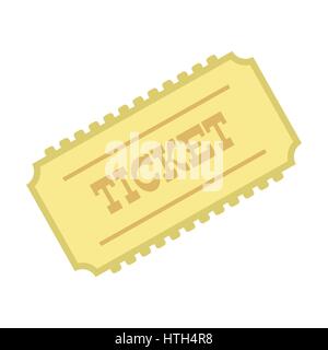Zug Ticket-Symbol Stock Vektor