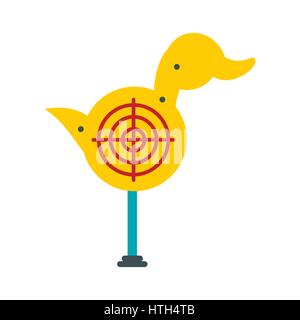 Gelbe Ente Zielsymbol Stock Vektor