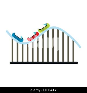 Achterbahn-Symbol Stock Vektor