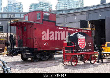Blick auf Toronto Railway Heritage Center in der Provinz Stadt Toronto, Ontario, Kanada Stockfoto