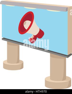 Wahrzeichen der Stadt-outdoor-Plakatwand, cartoon Stock Vektor