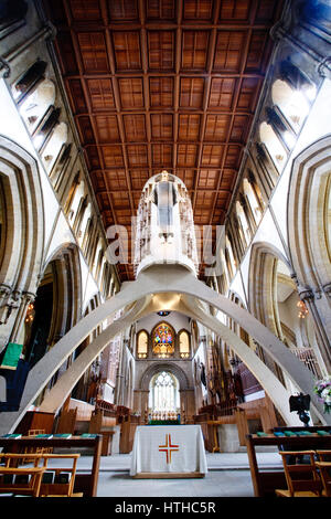 Llandaff Kathedrale, in der Nähe von Cardiff. Stockfoto