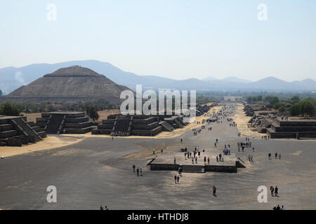 Teotihuacan historischen Komplex, das Tal von Mexiko, Mexico. Stockfoto