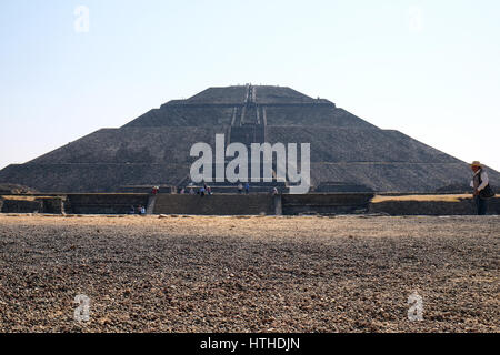 Teotihuacan historischen Komplex, das Tal von Mexiko, Mexico. Stockfoto