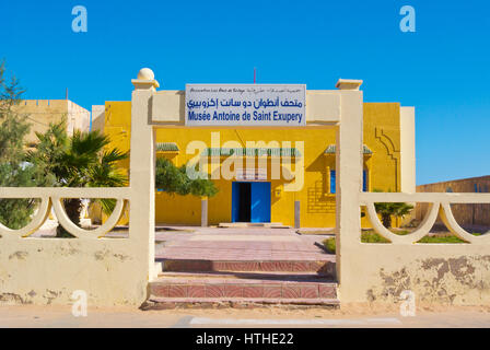 Musee Antoine de Saint Exupery, Tarfaya, Laayoune Sakia El Hamra Region, Soutwestern Marokko Stockfoto