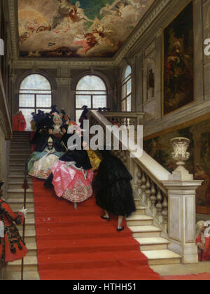 Lucius Rossi - Maskenball Ca Rezzonico Venedig Stockfoto