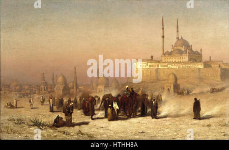 Louis Comfort Tiffany - auf dem Weg zwischen alten und neuen Kairo, Zitadelle Moschee von Mohammed Ali und Gräber der Mamelucken - Google Art Project Stockfoto