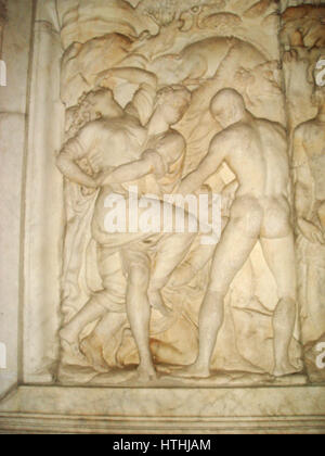 2739 - Firenze - Baccio Bandinelli - Rilievo del Monumento ein Giovanni Delle Bande Nere - Foto Giovanni Dall'Orto, 27. Oktober 2007 Stockfoto