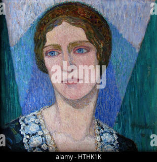 Portrait der Johanna Schulze - Gemalt von Heinrich Vogeler Stockfoto