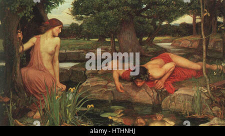 Echo und Narziss - John William Waterhouse Stockfoto