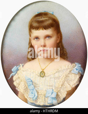 Prinzessin Victoria Melita von Edinburgh und Sachsen-Coburg und Gotha als junges Mädchen Stockfoto