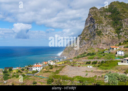 Norden von Madeira, Ponta Delgada, Madeira, Portugal. Stockfoto