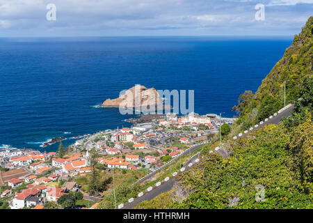 Porto Moniz im Norden von Madeira, Portugal. Stockfoto