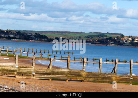 Dawlish Warren Aussicht auf Exmouth Stockfoto