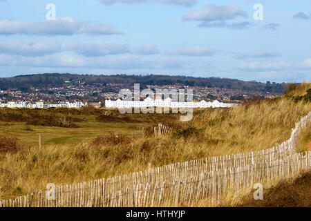 Dawlish Warren Aussicht auf Exmouth Stockfoto