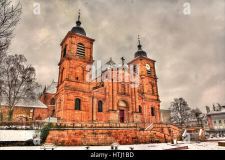 Saint-Die Kathedrale von Saint-Die-des-Vosges - Lorraine, Frankreich Stockfoto
