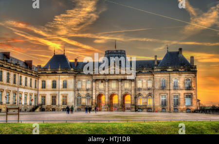 Die Burg von Luneville am Abend - Lorraine, Frankreich Stockfoto