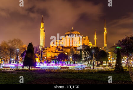 Ansicht der Hagia Sophia (heilige Weisheit) - Istanbul, Türkei Stockfoto