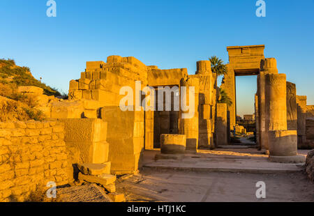 Akhmenu (Festival Tempel von Thutmosis III) - Luxor, Ägypten Stockfoto