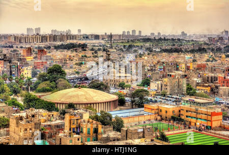 Ansicht von Kairo aus der Zitadelle - Ägypten Stockfoto