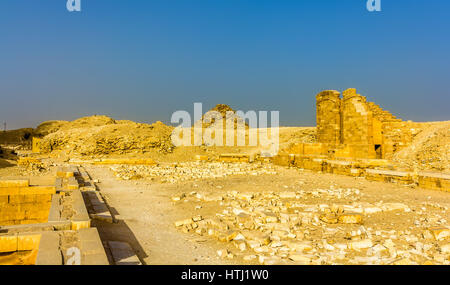 Gräber und Pyramiden von Sakkara - Ägypten Stockfoto