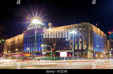 Hauptpost von Serbien in Belgrad Stockfoto