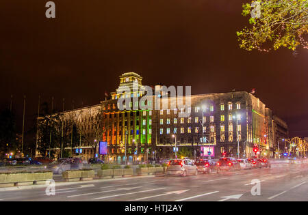 Hauptpost von Serbien in Belgrad Stockfoto