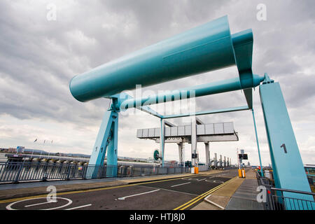 Barrage von Cardiff, Cardiff Bay. Stockfoto