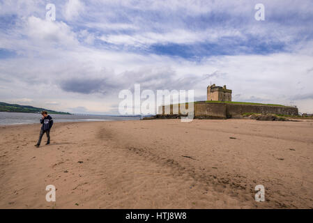 Broughty Schloss Fluss Tay Schottland Stockfoto