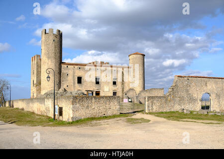 Schloss d'Essalois in Chambles in der Nähe von Saint-Etienne, Frankreich Stockfoto