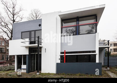 Rietveld Schroeder-Haus in der niederländischen Stadt Utrecht in den Niederlanden Stockfoto