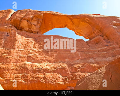 Natur-Nationalpark, Utah. Die Landschaft und die Felsen. Straßen und Propinki Park, Utah. Stockfoto