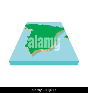 Spanische Kartensymbol, Cartoon-Stil Stock Vektor