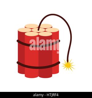 Roten Dynamitstangen Symbol Stock Vektor
