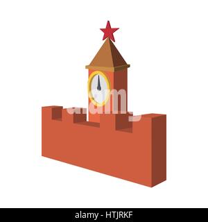 Spasskaja-Turm des Moskauer Kreml-Symbol Stock Vektor