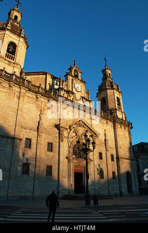 Bilbao: die Kirche St. Nikolaus, eine katholische Kirche im Barockstil, eingeweiht im Jahre 1756 in Casco Viejo, der Altstadt Stockfoto