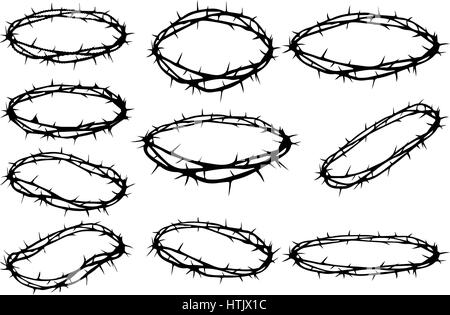 Dornenkrone, Jesus Christus - Krone Stock Vektor