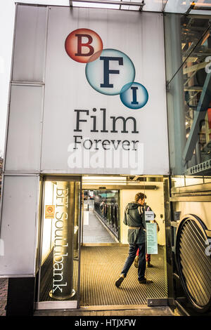 Das British Film Institute (BFI) auf der Londoner Southbank, Waterloo, London, SE1, UK