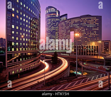Bankenviertel, La Défense, Paris, Frankreich. Stockfoto