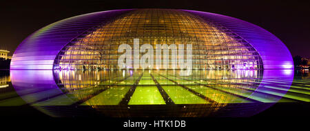 China National Grand Theatre die entworfen von Paul Andreu (Frankreich), neues und einzigartiges Konzept ist die traditionelle und moderne, Romantik und Kombination. Stockfoto